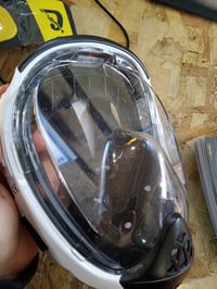 Cressi Java Compact Fit teljes arcot fedő snorkelmaszk felnőtteknek, fehér/fekete, L/XL méret 4