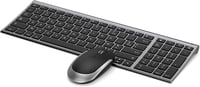 Vezeték nélküli AZERTY billentyűzet és egér szett Windows-hoz, USB vevővel, újratölthető 1