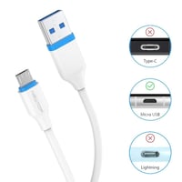 Rövid 20 cm-es NEWTOP USB-A - Micro USB töltőkábel 3