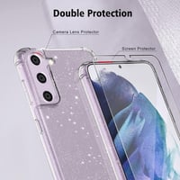 Samsung Galaxy S21 FE 5G Csillámos Ütésálló Szilikon Tok 5