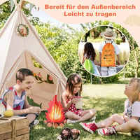 Tiny Land Gyerek Indián Sátor Fényekkel és Tábortűz Játékkal - Mosható Tipis Játszósátor Hordtáskával, Beltéri Játéktér Fiúknak és Lányoknak 3