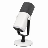Dynamický mikrofón FIFINE MI13 USB/XLR, RGB, kardioidný, biely, na streamovanie a — chybný, na súčiastky: Nezapína sa (stav: pozri 2. obrázok) 1