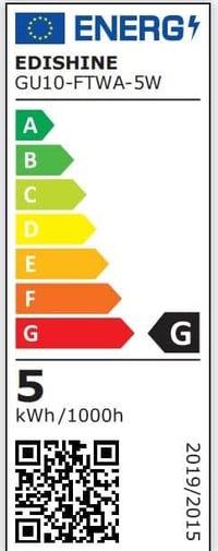 EDISHINE GU10 LED Izzó 5W Meleg Fehér 2700K Fényerőszabályzós 350 Lumen 38° Szögű 50W Halogén Helyettesítő Energiatakarékos 6db Csomag 9
