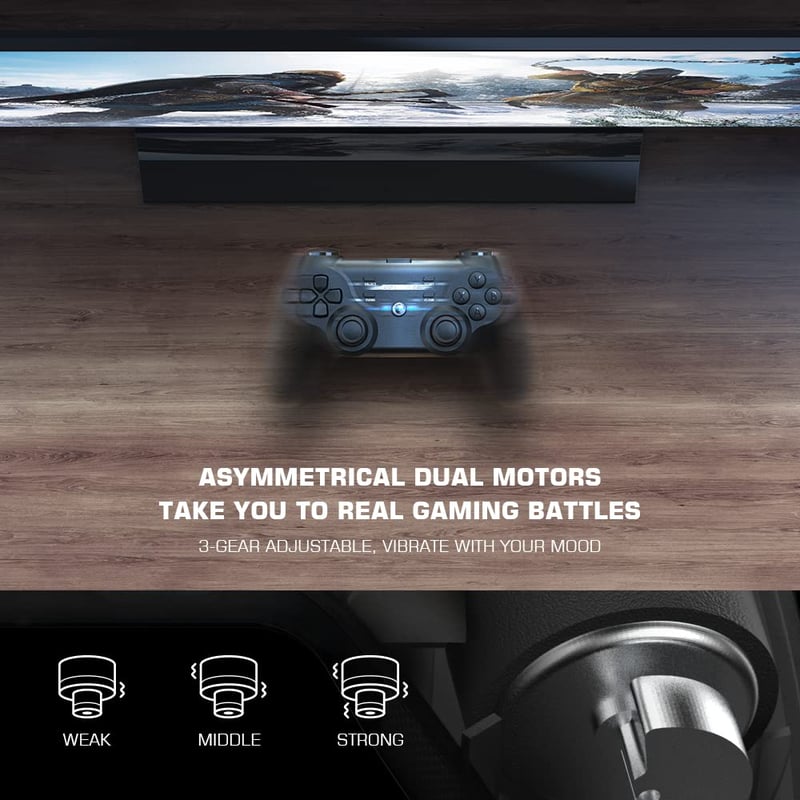 GameSir T3 Vezetékes és Vezeték Nélküli Kontroller Windows 7/10+ és Android TV Box Rendszerekhez, Turbo Funkcióval, Beépített Akkumulátorral