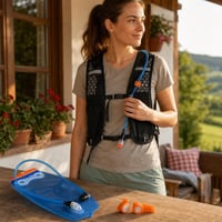 Pachet Hidratare Trail: 1x clips magnetic + 1x rezervor 3L + 1x vestă alergare 1