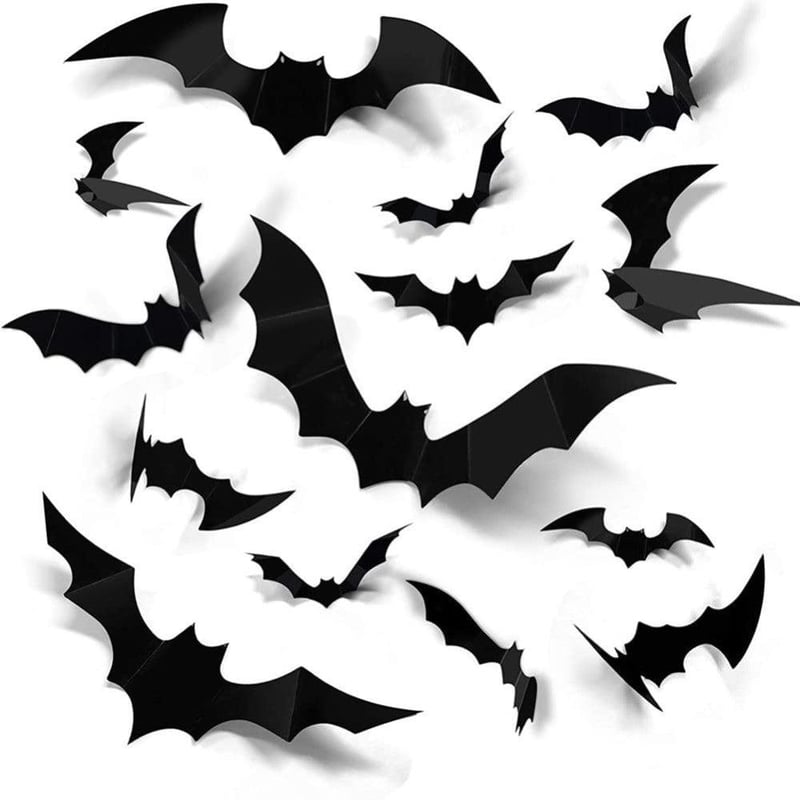 Halloween Dekor Szett: Szellemek, Denevérek, Töklámpás Zászlóval