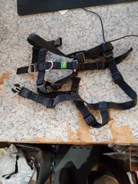 Ham de siguranță pentru câini HUNTER Vario Rapid cu închidere anti-panică și chingi abdominale suplimentare, anti-evadare, reglabil, ham tip Y, negru, mărimea S-M 2