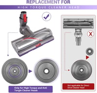 Dyson V10 V11 V12 V15 porszívófejhez kompatibilis görgő, nagy nyomatékú fejhez 2