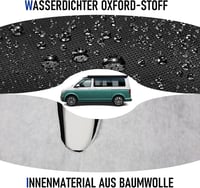 STEEIRO Autóülés Huzat VW T5 T6 Modellekhez (2003-2022) - Vízálló, 3 Üléses Volkswagen Kompatibilis Védőhuzat 7