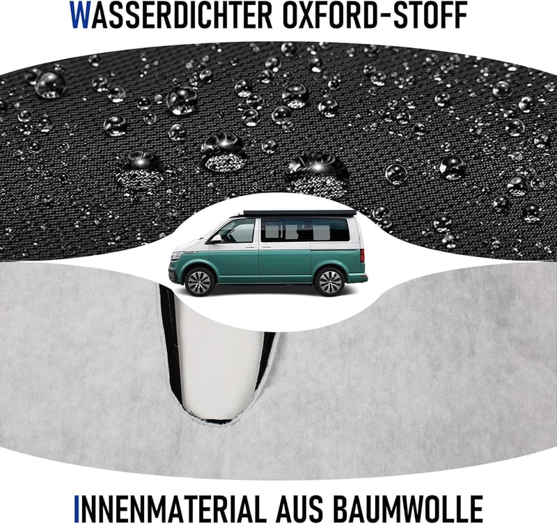 STEEIRO Autóülés Huzat VW T5 T6 Modellekhez (2003-2022) - Vízálló, 3 Üléses Volkswagen Kompatibilis Védőhuzat