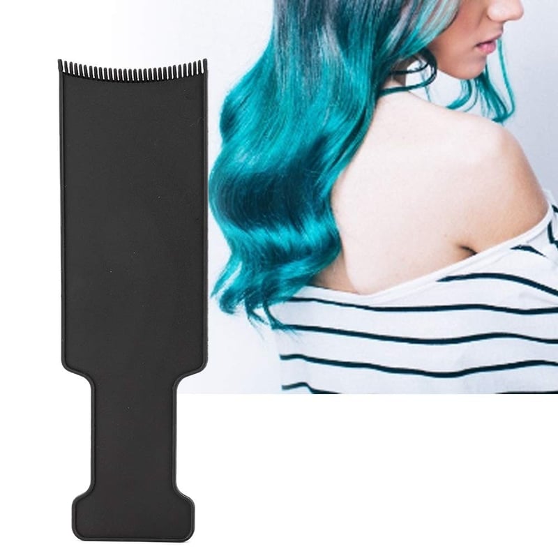 Yosoo Health Gear Balayage Festőlap Fogazattal - Professzionális Hajfestő Eszköz Melírhoz, Otthoni és Szalonhasználatra (Közepes, Fekete)