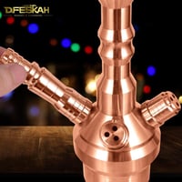 Rozéarany Shisha Tömlő Adapter Szett - Rozsdamentes Acél, 2 db 7