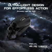 ATTACK SHARK R3PRO Ultrakönnyű Gamer Egér, 46g Magnézium Ház, 8000Hz Vezeték Nélküli, 26000 DPI, PixArt PAW3395 Szenzor, Spirál Kábel, PC/Mac 4