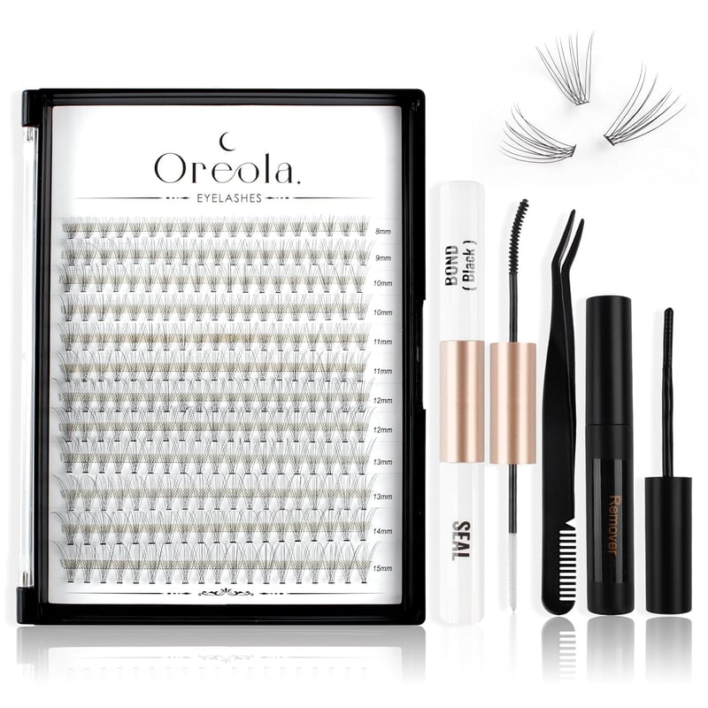 Oreola 228 db-os szempilla hosszabbító készlet - Természetes hatású, egyedi szálak, 0,07C 10D, 8-15 mm