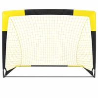 Happy Jump Pop-Up sklopivi nogometni gol 120x90 cm crno-žuti za djecu i — pohaban, ogreban donji dio (stanje: vidi 2. sliku) 1
