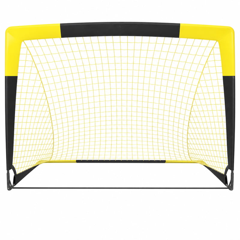 Happy Jump Pop-Up sklopivi nogometni gol 120x90 cm crno-žuti za djecu i — pohaban, ogreban donji dio (stanje: vidi 2. sliku)