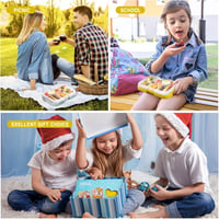 Homtibrm 6 rekeszes uzsonnás doboz 920 ml - kék, gyerekeknek és felnőtteknek 7