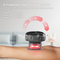 Nuvance 72 fokozatú elektromos köpölyöző szett - Cellulitkezelő masszírozó készülék (fekete) 4