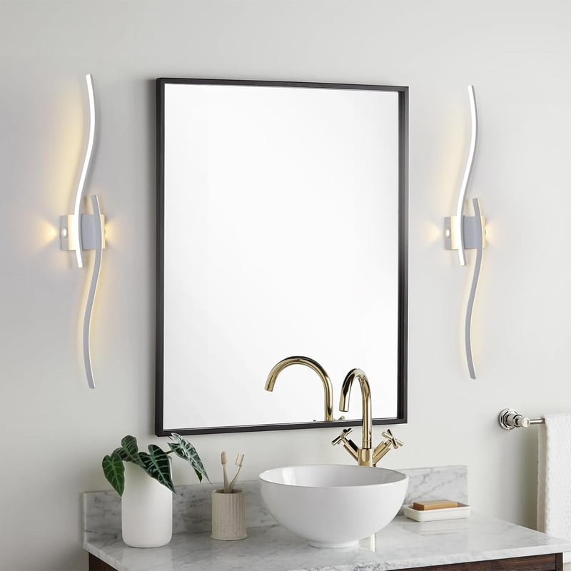 minifair 120 cm Modern Fali LED Lámpa - Fehér Akril Világítás Kiegészítő Fényforrással, Folyosóhoz, Lépcsőházba, Nappaliba, Fürdőszobába, 