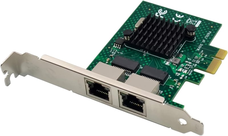 Dual-Port Gigabit Ethernet PCIe hálózati kártya BCM5720 chippel, Windows és Linux szerverekhez