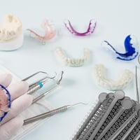 Healifty 40 db-os szürke fogszabályozó drót és gyűrű készlet 8