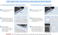 Seenda Vezeték nélküli Billentyűzet és Egér Szett, Ultravékony, Csendes, Ergonomikus 9