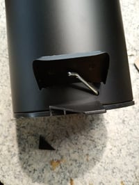 Coș de gunoi cosmetic cu pedală Spirella Adelar, 3 L, negru, oțel inoxidabil — piesă ruptă sub pedală (stare: vezi a 2-a fotografie) 2