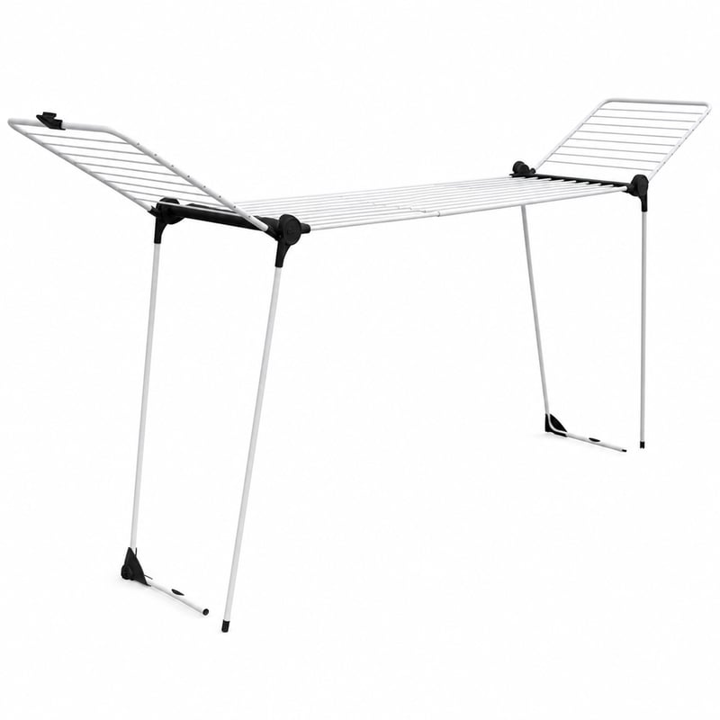 Vileda Infinity Flex Plus rozkladací sušiak na bielizeň 200 cm, 30 m – poškodený, čiastočne funkčný: odlomený rohový diel a tyč (stav: pozri 2. obrázok)