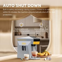 HAILASRE 3 az 1-ben Eszpresszó Kávéfőző 19 Bar Nyomással - Nespresso, L'OR, Dolce Gusto Kapszulákhoz és Őrölt Kávéhoz - Szürke 6