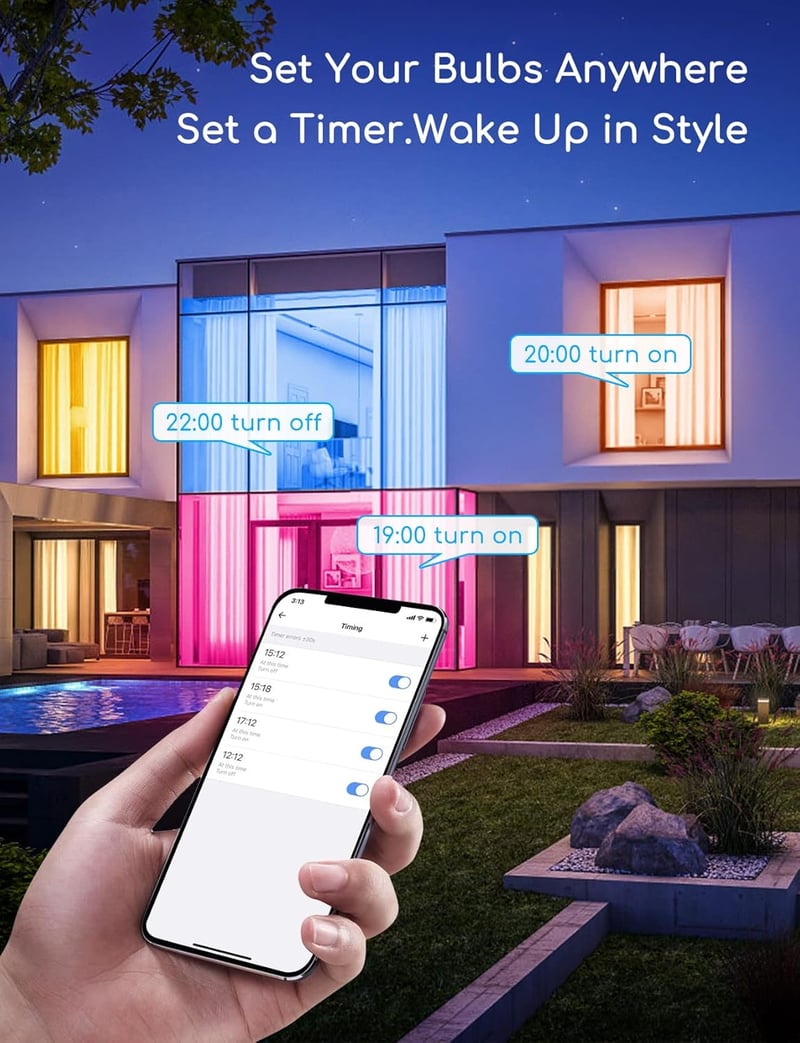 Aigostar Alexa GU10 okos LED izzó, RGBCW, Alexa/Google kompatibilis, 6 db