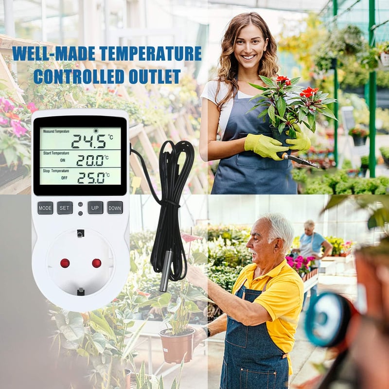 Digitális termosztát időzítővel terráriumokhoz és akváriumokhoz - VISLONE