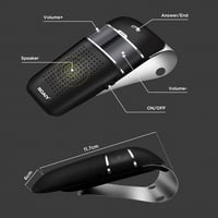 SOAIY S32 Bluetooth 5.0 Autós Kihangosító Napellenzőre, Automatikus Ki/Be 7