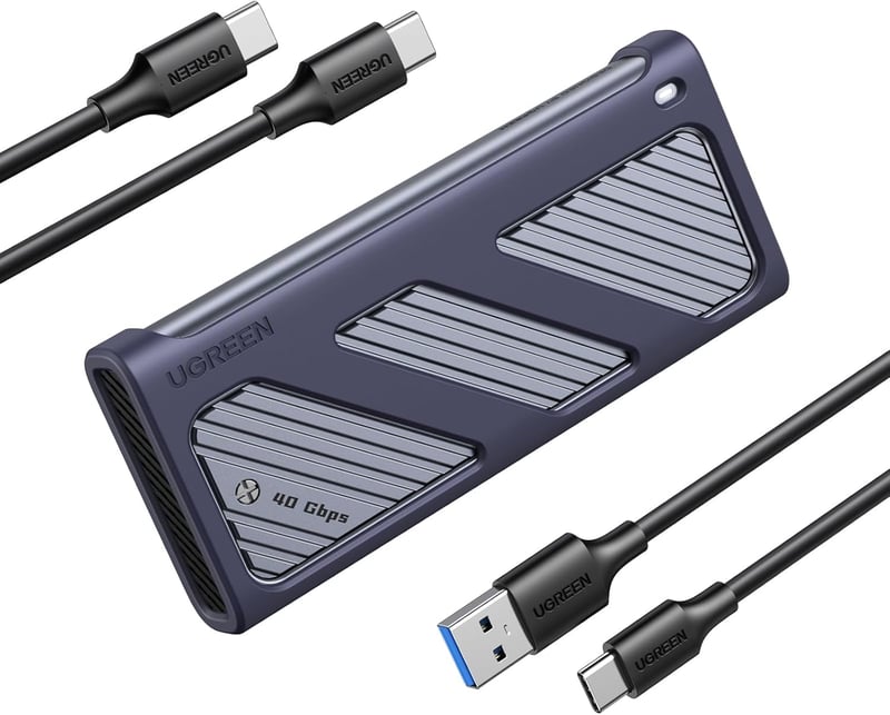 UGREEN USB 4 M2 SSD Ház 40Gbps - NVMe Külső Merevlemez Tok Thunderbolt 4/3 Kompatibilis, Windows/Linux/Mac Mini M4/MacBook Pro M4 Támogatás