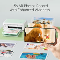 YOTON Mobil Fotónyomtató Okostelefonhoz - 54 db Fényes Fotópapírral (10x15cm) - AR Videónyomtatás, WiFi, iOS és Android Kompatibilis 5