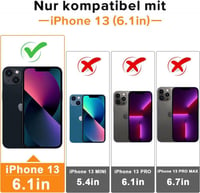 Huawei mágneses iPhone 13 tok beépített állvánnyal - kék 2