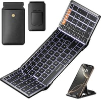 ProtoArc XK01 Plus Bluetooth QWERTZ Összecsukható Billentyűzet Numerikus Résszel - 3 Csatornás Kapcsolat iPad iOS Android Windows Eszközökhö 1