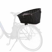 TRIXIE Pletena biciklistička košara za pse za nosač prtljage 35×49×55 cm – sa zaštitnom rešetkom i jastukom — nedostaje zaštitni pokrov (stanje: vidi 2. sliku) 1