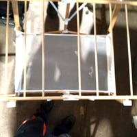 VOUNOT Összecsukható Ruhaszárító Állvány 165x56x90 cm, 20 m szárítási hossz, max. 25 kg, fa hatású, hiányos (állapot: lásd a 2. képet) 2