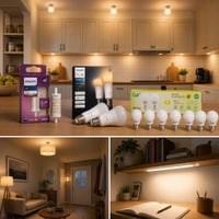 LED paket za ambijentalnu rasvjetu: 1x E27 topla + 2x pametna E27 + 6x 4000K E27 + svjetlo sa senzorom 1