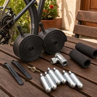 Defektmentő bringacsomag: 20" belső gumi + 2 db gumiszerelő + CO2 pumpa + gázkapszula 1