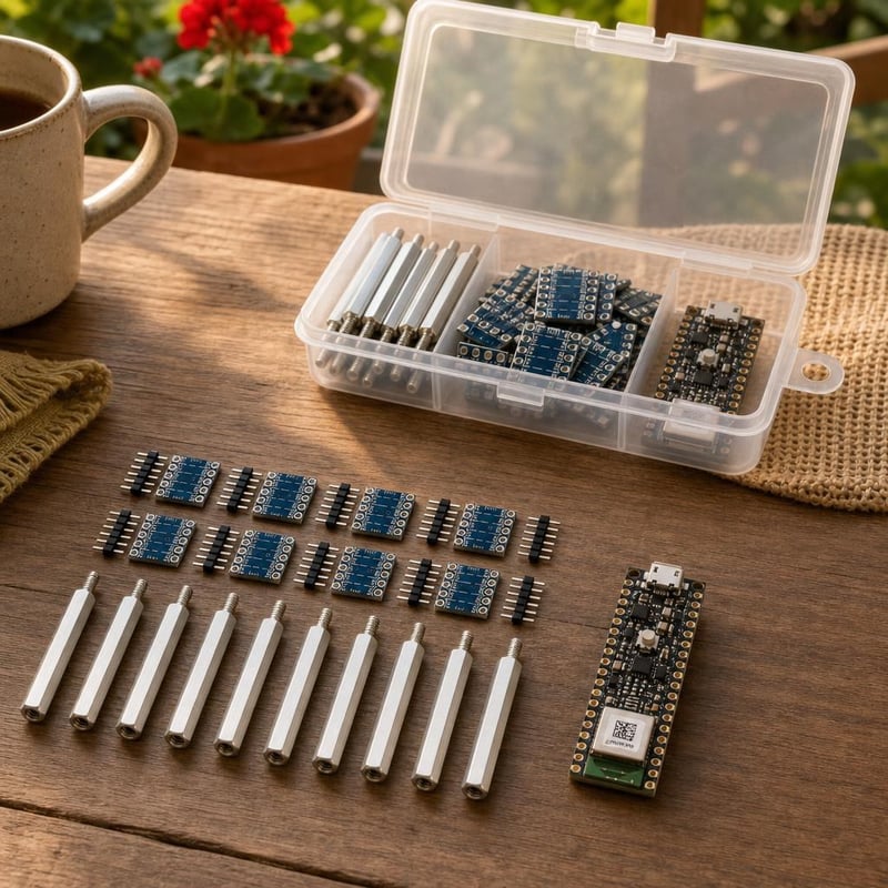 Arduino radionički set: Nano 33 BLE + 10x I2C pretvarač razine + 10x PCB odstojnik