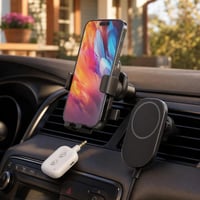 Auto paket za putovanja: 1x držač za mobitel + 1x MagSafe punjač + 1x Bluetooth adapter 1