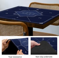 LaiEr 140x140 cm Vízálló Póker Alátét - Összehajtható Gumi Póker Asztallap Texas Hold'em és Blackjack Játékokhoz 4