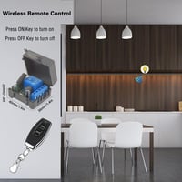 DieseRC 433 MHz távirányítós relé kapcsoló 5V-30V, 5 adóval 4