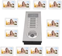 7 colos HD WiFi videó kaputelefon rendszer, biztonságos lakásinterfonnal 7