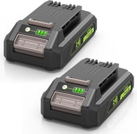 ASUNCELL 24V 4.0Ah Li-Ion Akkumulátor Csomag (2db) - Greenworks Szerszámokhoz Kompatibilis Pótakkumulátor, LED Töltöttségjelzővel 1