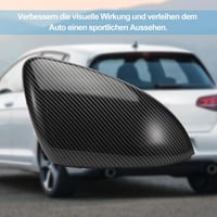Konuoer Szénszálas Visszapillantó Tükör Borítás Golf 7 MK7 2012-2019 Modellekhez - ABS Karbon Hatású Tükörkupak Szett Bal és Jobb Oldalra 7