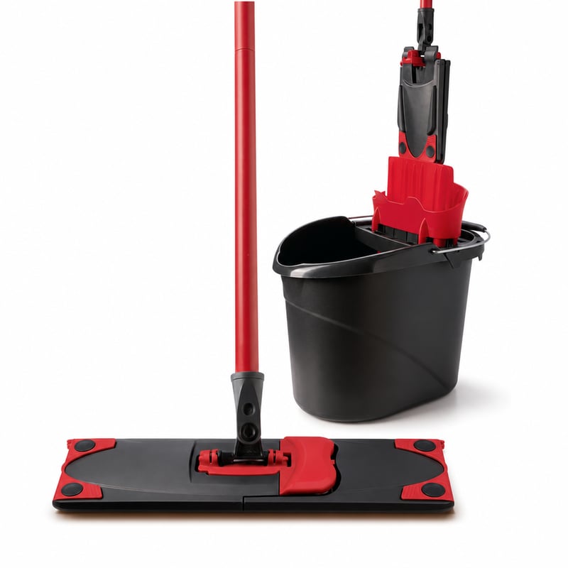 Set complet Vileda Ultramax Care pentru pardoseli sensibile – mop cu cap din microfibră — fără cap din microfibră (stare: vezi a 2-a imagine)