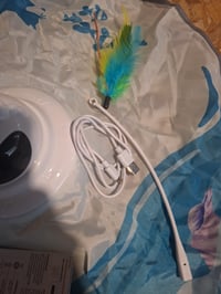 Jucărie interactivă pentru pisici Toozey cu telecomandă și pene interschimbabile, USB — lipsesc 2 pene (stare: vezi imaginea nr. 2) 3