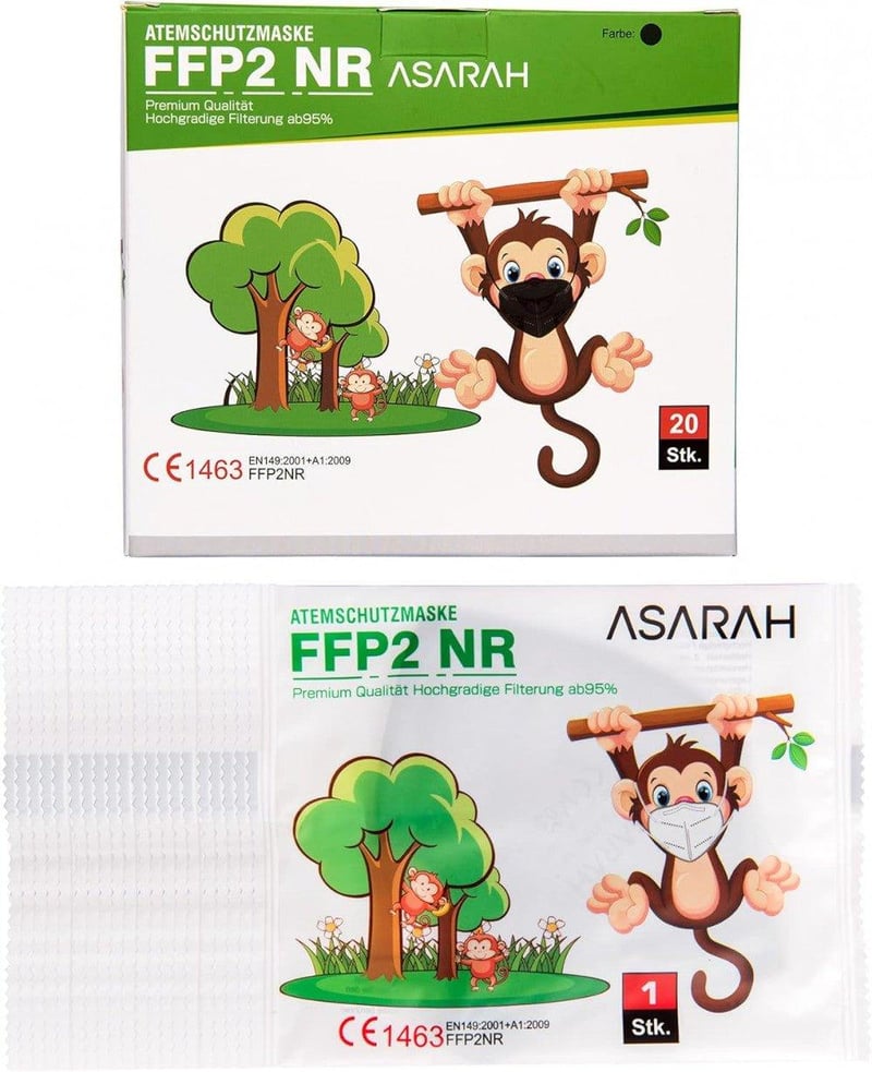 FFP2 S-es Szürke Mini Maszk 20db - Higiénikus Csomagolás